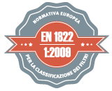 Purificatori aria che rispettano le normative europee EN1822 Coros 